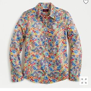 J. Crew Perfect Shirt Liberty Print Margaret Annie Print